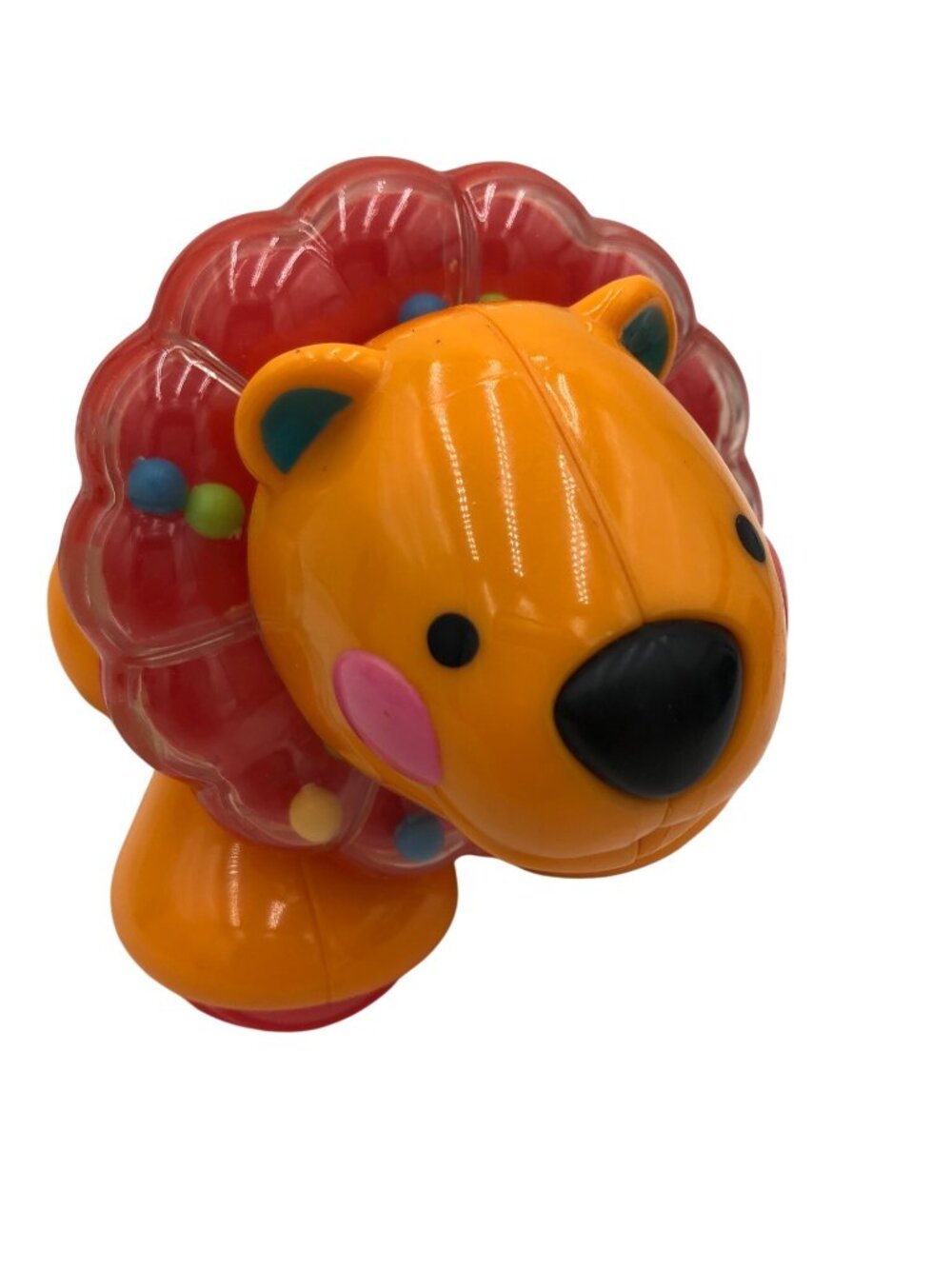 Orange Fisher-Price Amazing Animals Click Clack Lion Baby Toddler Sensory Toy